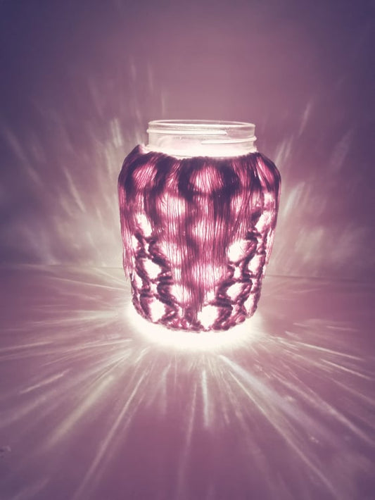 Candy Pink Jar Light
